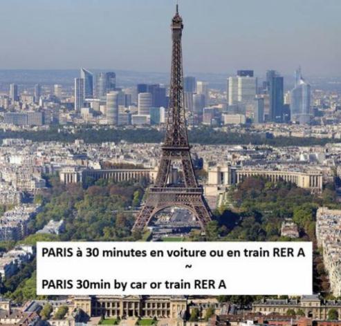 Appartement A 5 Min De Disney Proche Paris Chanteloup-en-Brie Exteriör bild